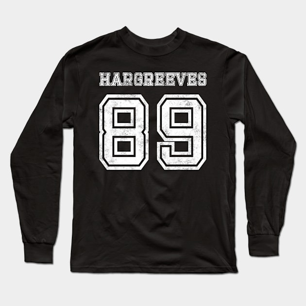 Umbrella Academy Hargreeves Jersey Number 89 - Grunge White Long Sleeve T-Shirt by VikingElf